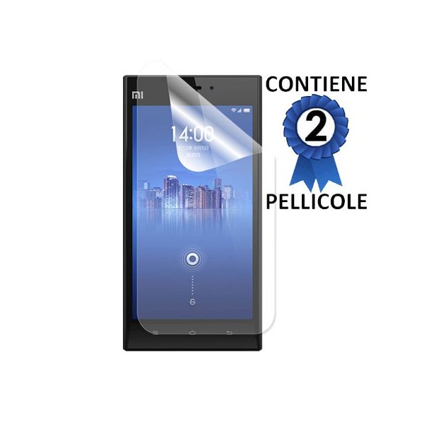 PELLICOLA PROTEGGI DISPLAY per XIAOMI MI3 CONFEZIONE 2 PEZZI