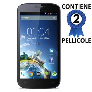 PELLICOLA PROTEGGI DISPLAY per KAZAM TROOPER X5.5, 5,5" POLLICI CONFEZIONE 2 PEZZI