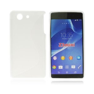 CUSTODIA GEL TPU SILICONE DOUBLE per SONY XPERIA Z3 COMPACT D5803, D5833 COLORE BIANCO