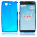 CUSTODIA GEL TPU SILICONE DOUBLE per SONY XPERIA Z3 COMPACT D5803, D5833 COLORE BLU