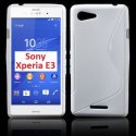 CUSTODIA GEL TPU SILICONE DOUBLE per SONY XPERIA E3 COLORE BIANCO