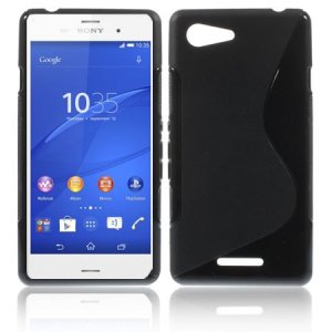 CUSTODIA GEL TPU SILICONE DOUBLE per SONY XPERIA E3 COLORE NERO