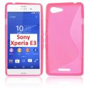 CUSTODIA GEL TPU SILICONE DOUBLE per SONY XPERIA E3 COLORE ROSA