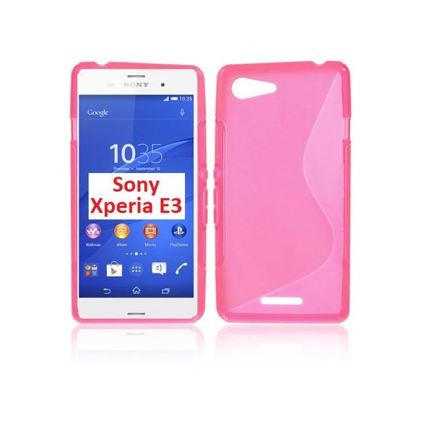 CUSTODIA GEL TPU SILICONE DOUBLE per SONY XPERIA E3 COLORE ROSA