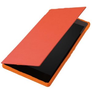 CUSTODIA FLIP ORIZZONTALE ULTRA SLIM per NOKIA LUMIA 630 COLORE ARANCIONE (NO RIMOZIONE COVER)