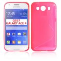 CUSTODIA GEL TPU SILICONE DOUBLE per SAMSUNG G357 GALAXY ACE 4  COLORE ROSA