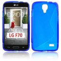 CUSTODIA GEL TPU SILICONE DOUBLE per LG F70 D315 COLORE BLU