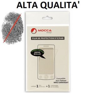 PELLICOLA PROTEGGI DISPLAY ANTI IMPRONTA per WIKO DARKNIGHT ALTA QUALITA' MOCCA BLISTER