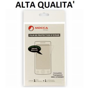 PELLICOLA PROTEGGI DISPLAY per WIKO STAIRWAY ALTA QUALITA' MOCCA BLISTER