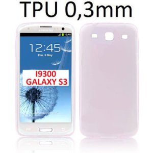 CUSTODIA GEL TPU SILICONE ULTRA SLIM 0,3mm per SAMSUNG I9300 GALAXY S3, I9300i GALAXY S3 NEO COLORE ROSA TRASPARENTE