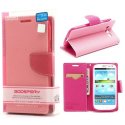 CUSTODIA FLIP ORIZZONTALE per SAMSUNG I9300 GALAXY S3, I9300i GALAXY S3 NEO CON INTERNO IN TPU COLORE ROSA FANCY DIARY MERCURY