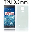 CUSTODIA GEL TPU SILICONE ULTRA SLIM 0,3mm per SAMSUNG N915 GALAXY NOTE EDGE COLORE BIANCO TRASPARENTE