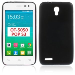 CUSTODIA GEL TPU SILICONE per ALCATEL ONE TOUCH POP S3 COLORE NERO