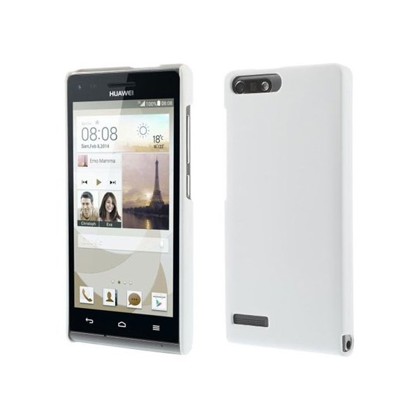 CUSTODIA BACK RIGIDA per HUAWEI ASCEND G6 LTE 4G, ASCEND P7 MINI COLORE BIANCO