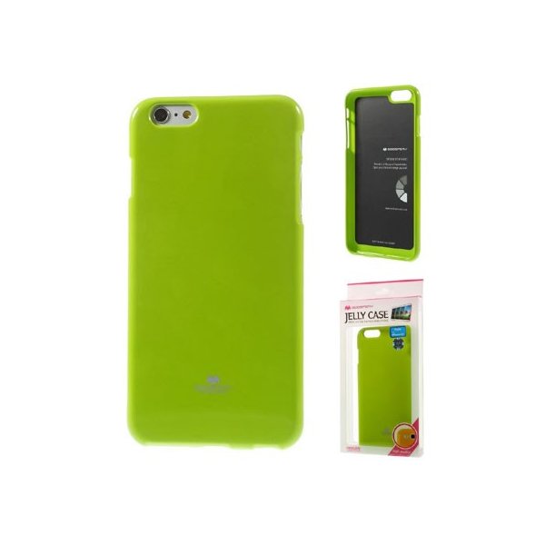 CUSTODIA GEL TPU SILICONE per APPLE IPHONE 6 PLUS, IPHONE 6S PLUS 5.5" POLLICI COLORE VERDE LUCIDO ALTA QUALITA' MERCURY BLISTER