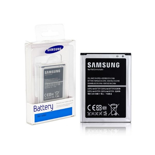 BATTERIA ORIGINALE per SAMSUNG G3500 GALAXY CORE PLUS 1800 mAh LI-ION CON TECNOLOGIA NFC EB-B185BEBECWW BLISTER