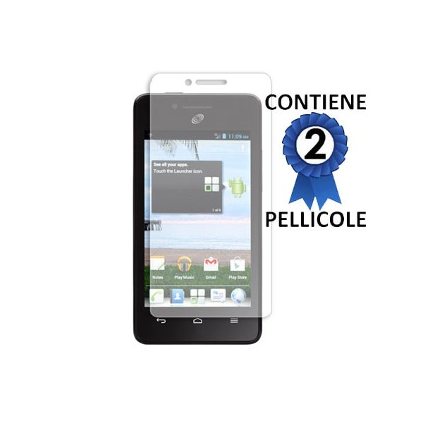 PELLICOLA PROTEGGI DISPLAY per HUAWEI ASCEND PLUS, H881C CONFEZIONE 2 PEZZI