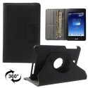 CUSTODIA BOOK GIREVOLE per ASUS MeMO PAD HD 7, ME173, ME173X, 7" POLLICI CON STAND, PORTA PENNA E CHIUSURA ELASTICO NERO