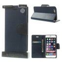 CUSTODIA FLIP ORIZZONTALE PELLE per APPLE IPHONE 6 PLUS, 6S PLUS 5.5" CON INTERNO IN TPU E STAND COLORE BLU ALTA QUALITA' SONATA