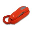 TELEFONO SLIM FISSO A GONDOLA BRONDI NEMO CON 10 MEMORIE A DUE TASTI E INSERTI ANTISCIVOLO COLORE ROSSO