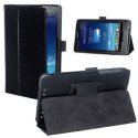 CUSTODIA BOOK ORIZZONTALE PELLE per ASUS MEMO PAD HD 7 DUAL SIM, ME175KG, ME7510KG, 7" POLLICI CON STAND E PORTA PENNA NERO