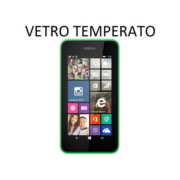 PELLICOLA PROTEGGI DISPLAY VETRO TEMPERATO 0,33mm per NOKIA LUMIA 530