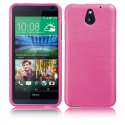 CUSTODIA GEL TPU SILICONE per HTC DESIRE 610 COLORE ROSA EFFETTO METALLICO