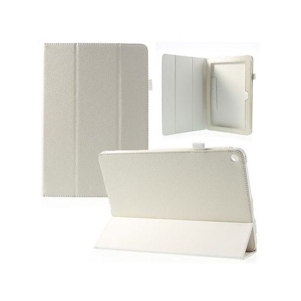 CUSTODIA BOOK ORIZZONTALE PELLE per ACER ICONIA TAB A3, 10.1" POLLICI CON STAND E PORTA PENNA COLORE BIANCO