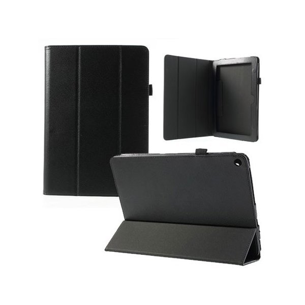 CUSTODIA BOOK ORIZZONTALE PELLE per ACER ICONIA TAB A3, 10.1" POLLICI CON STAND E PORTA PENNA COLORE NERO