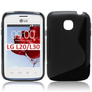 CUSTODIA GEL TPU SILICONE DOUBLE per LG L30 D120 COLORE NERO