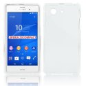 CUSTODIA GEL TPU SILICONE per SONY XPERIA Z3 COMPACT D5803, D5833 COLORE BIANCO