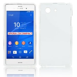 CUSTODIA GEL TPU SILICONE per SONY XPERIA Z3 COMPACT D5803, D5833 COLORE BIANCO