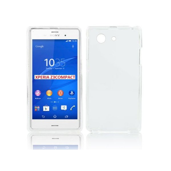 CUSTODIA GEL TPU SILICONE per SONY XPERIA Z3 COMPACT D5803, D5833 COLORE BIANCO