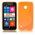 CUSTODIA GEL TPU SILICONE DOUBLE per NOKIA LUMIA 530 COLORE ARANCIONE