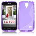 CUSTODIA GEL TPU SILICONE DOUBLE per LG F70 D315 COLORE VIOLA