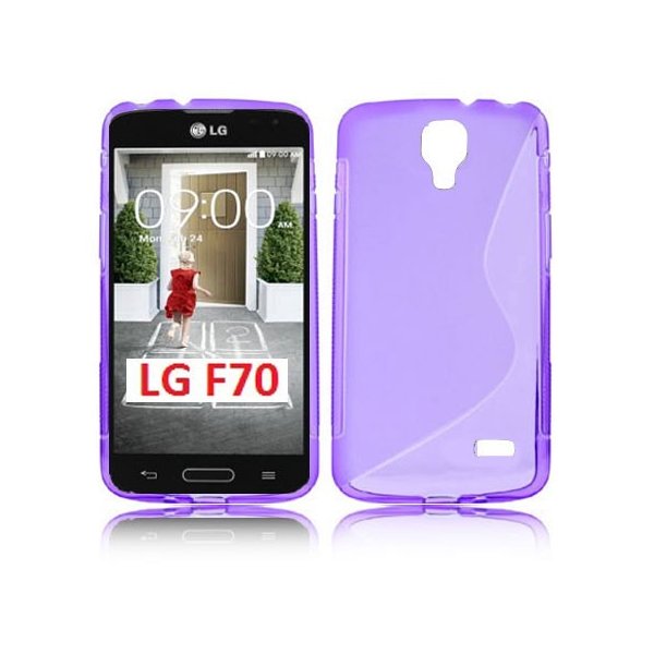 CUSTODIA GEL TPU SILICONE DOUBLE per LG F70 D315 COLORE VIOLA