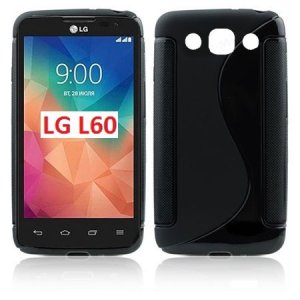 CUSTODIA GEL TPU SILICONE DOUBLE per LG L60 X145 COLORE NERO