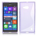 CUSTODIA GEL TPU SILICONE DOUBLE per NOKIA LUMIA 730 DUAL SIM, LUMIA 735 COLORE VIOLA