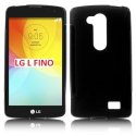 CUSTODIA GEL TPU SILICONE DOUBLE per LG L FINO, D290N, D295 COLORE NERO