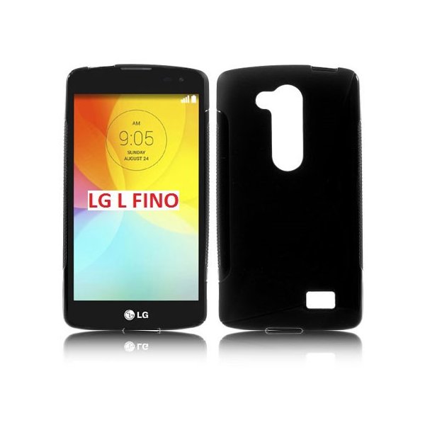 CUSTODIA GEL TPU SILICONE DOUBLE per LG L FINO, D290N, D295 COLORE NERO