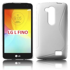 CUSTODIA GEL TPU SILICONE DOUBLE per LG L FINO, D290N, D295 COLORE BIANCO