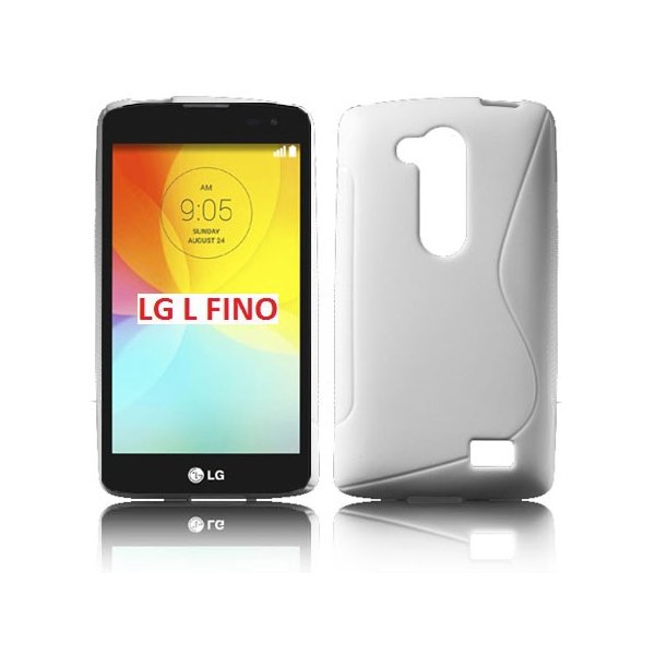 CUSTODIA GEL TPU SILICONE DOUBLE per LG L FINO, D290N, D295 COLORE BIANCO