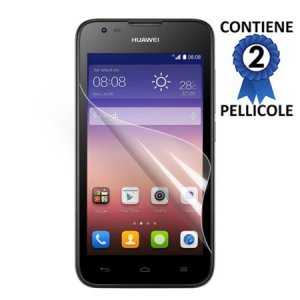 PELLICOLA PROTEGGI DISPLAY per HUAWEI ASCEND Y550 CONFEZIONE 2 PEZZI