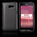 CUSTODIA GEL TPU SILICONE per ASUS ZENFONE 4 A400CG (1ª VERSIONE) COLORE NERO TRASPARENTE