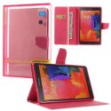 CUSTODIA BOOK ORIZZONTALE per SAMSUNG GALAXY TAB S 8.4, SM-T700 CON STAND E INTERNO IN TPU SILICONE COLORE ROSA ALTA QUALITA'