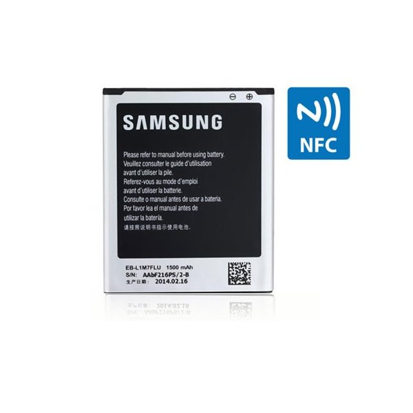 BATTERIA ORIGINALE per SAMSUNG I8190 GALAXY S3 MINI 1500 mAh LI-ION CON TECNOLOGIA NFC EB-L1M7FLUCSTD BULK