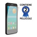 PELLICOLA PROTEGGI DISPLAY per ALCATEL ONE TOUCH POP D5 5038D CONFEZIONE 2 PEZZI