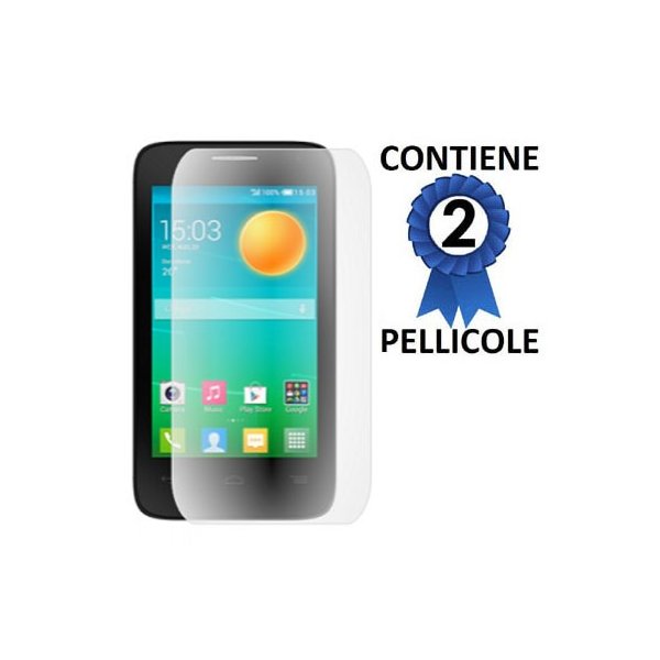 PELLICOLA PROTEGGI DISPLAY per ALCATEL 4035D POP D3 CONFEZIONE 2 PEZZI