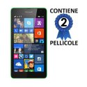 PELLICOLA PROTEGGI DISPLAY per MICROSOFT LUMIA 535, LUMIA 535 DUAL CONFEZIONE 2 PEZZI