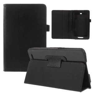 CUSTODIA BOOK ORIZZONTALE PELLE per ACER ICONIA TAB 7 A1-713, 7" POLLICI CON STAND E PORTA PENNA COLORE NERO